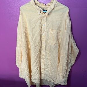 Gitman Bros Rochester Men Shirt 4Xl  YELLOW  Work Casual